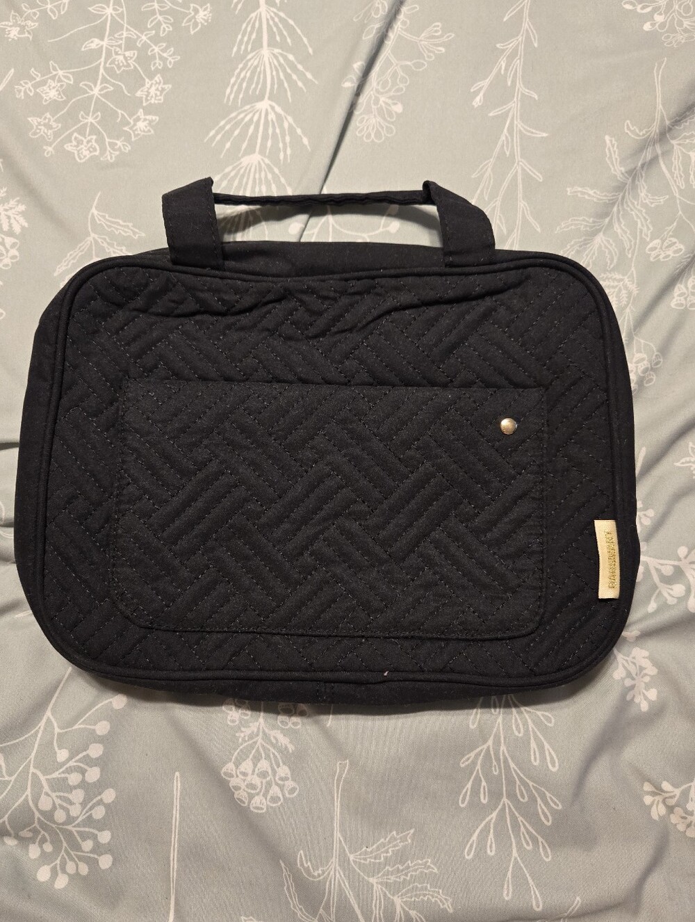 Bagsmart Quilted Hanging Black Travel Organizer